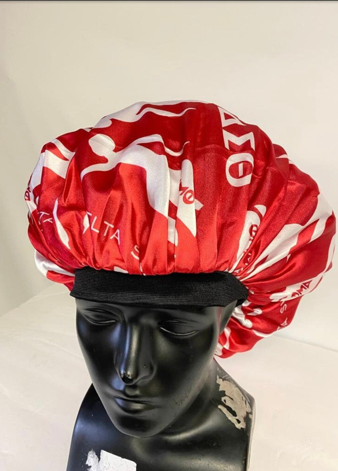 Polyester Sleeping Cap- DELTA SIGMA THETA- Satin Bonnet