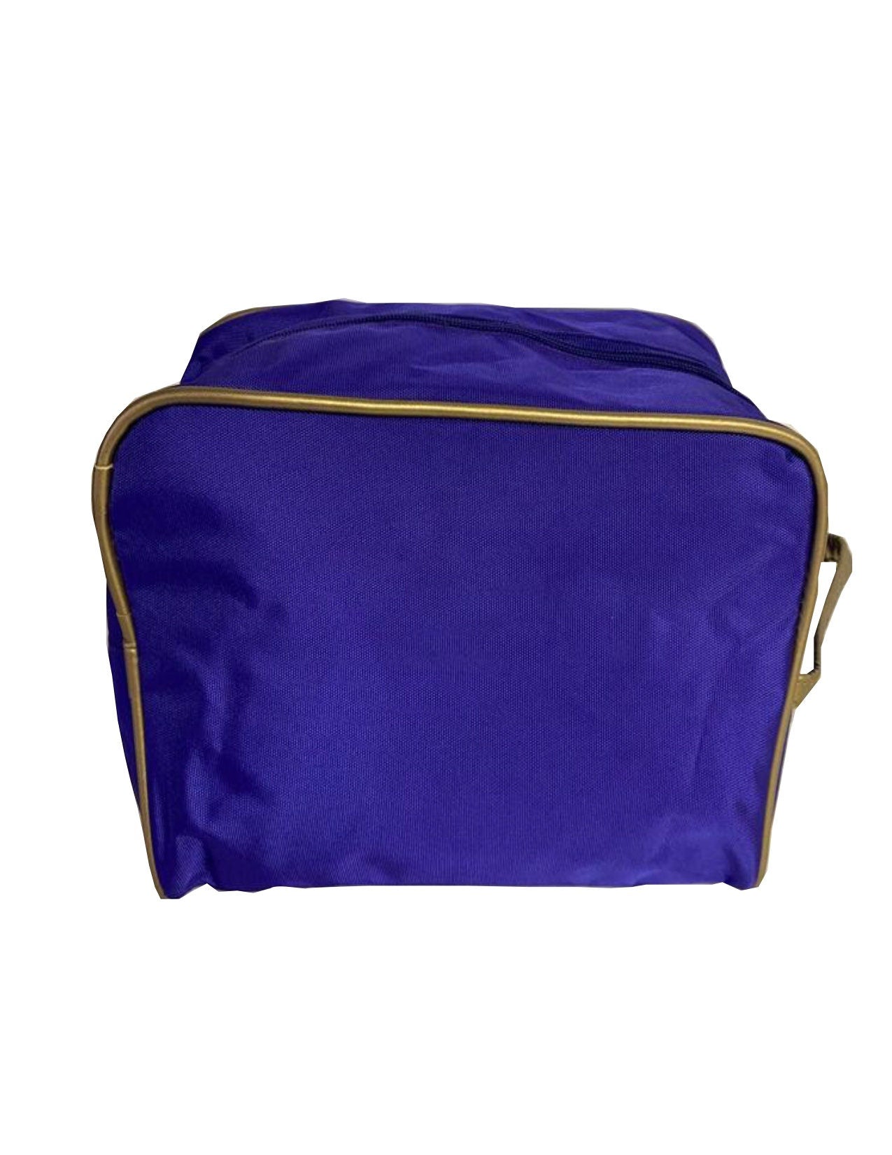 Omega Psi Phi Fraternity Royal Purple & Old Gold Toiletry Bag/ Shaving/ Travel Kit Polyester PVC Coated, For Men- 'Authorized Vendor'