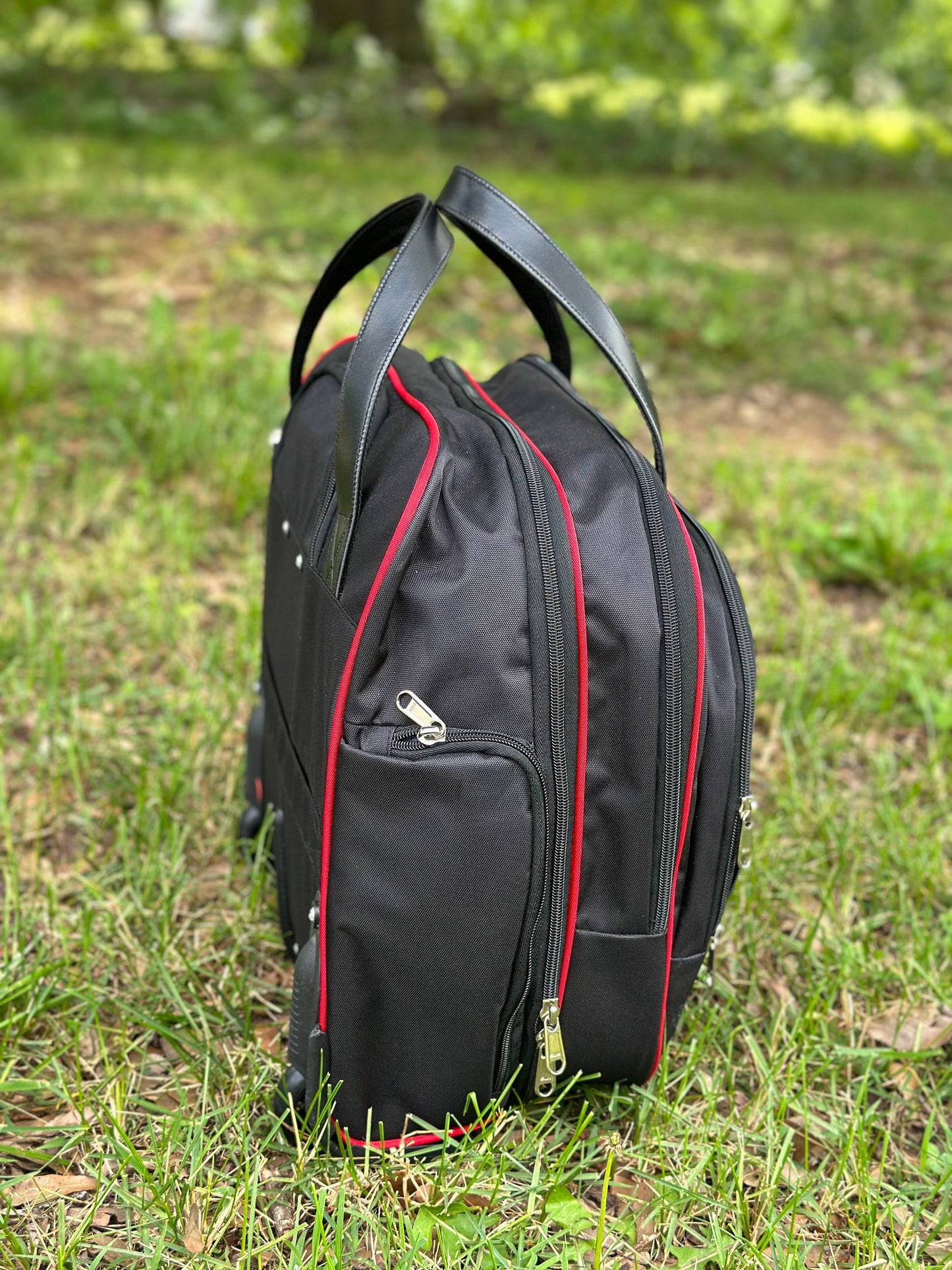 Delta Sigma Theta Red and Black color Laptop with Trolley- Luggage/cabin Bag for travelling.- authorized vendor