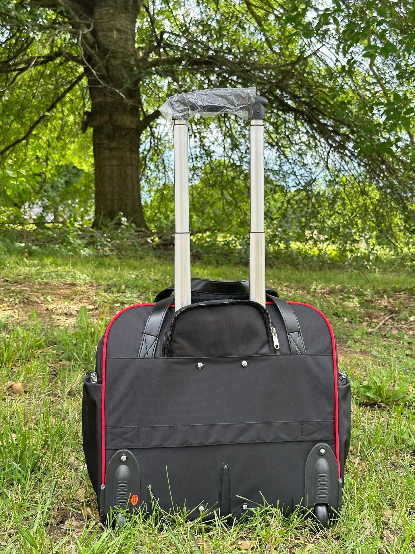 Delta Sigma Theta Red and Black color Laptop with Trolley- Luggage/cabin Bag for travelling.- authorized vendor