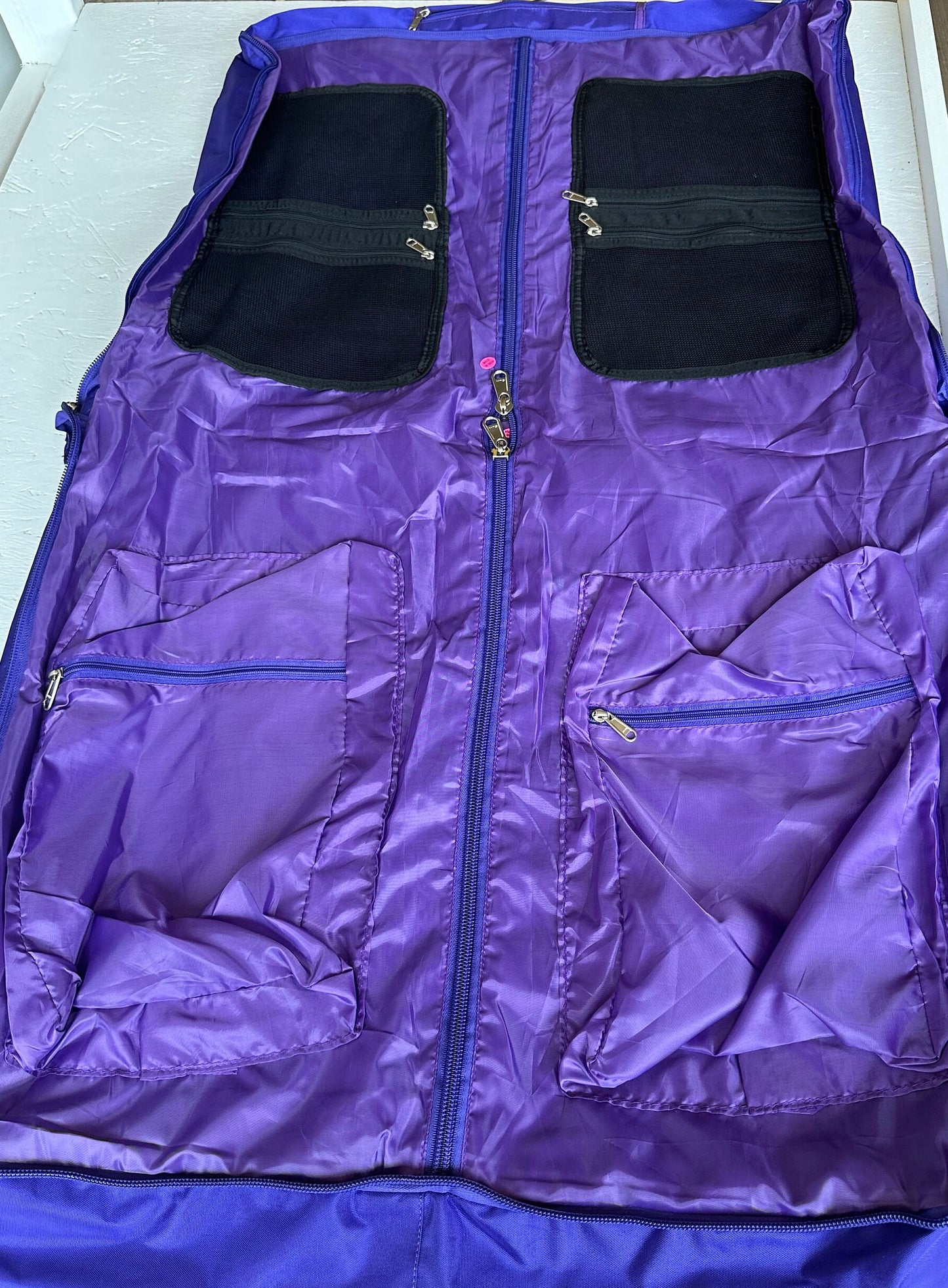 Omega Psi Phi Fraternity Polyester PVC Coated Garment Bag for travelling- suitable for all sort of clothing & accessories
