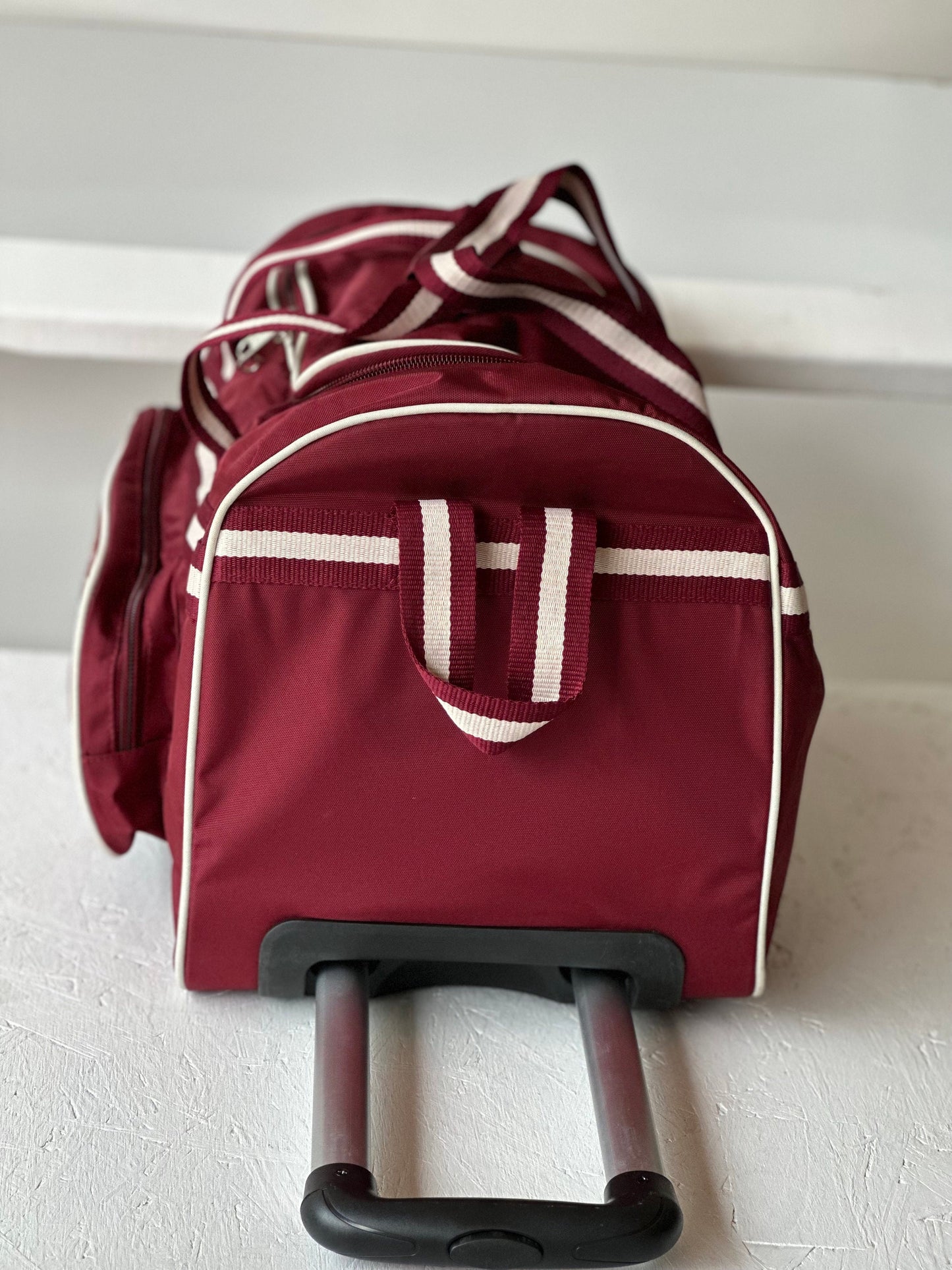 Kappa Alpha Psi (KAΨ) Fraternity crimson color Trolley/ Duffle/ Luggage Bag for travelling.- authorized vendor