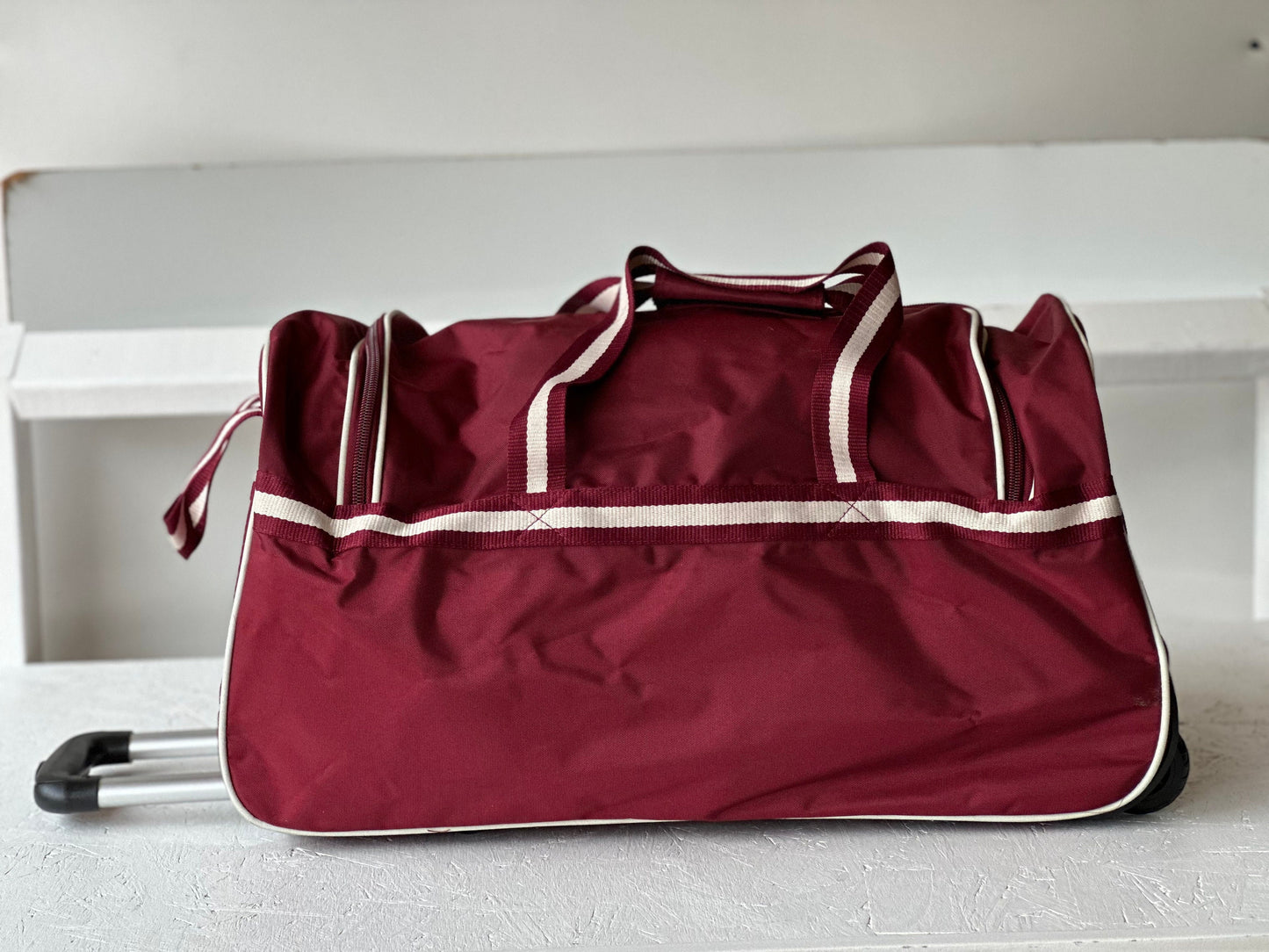 Kappa Alpha Psi (KAΨ) Fraternity crimson color Trolley/ Duffle/ Luggage Bag for travelling.- authorized vendor