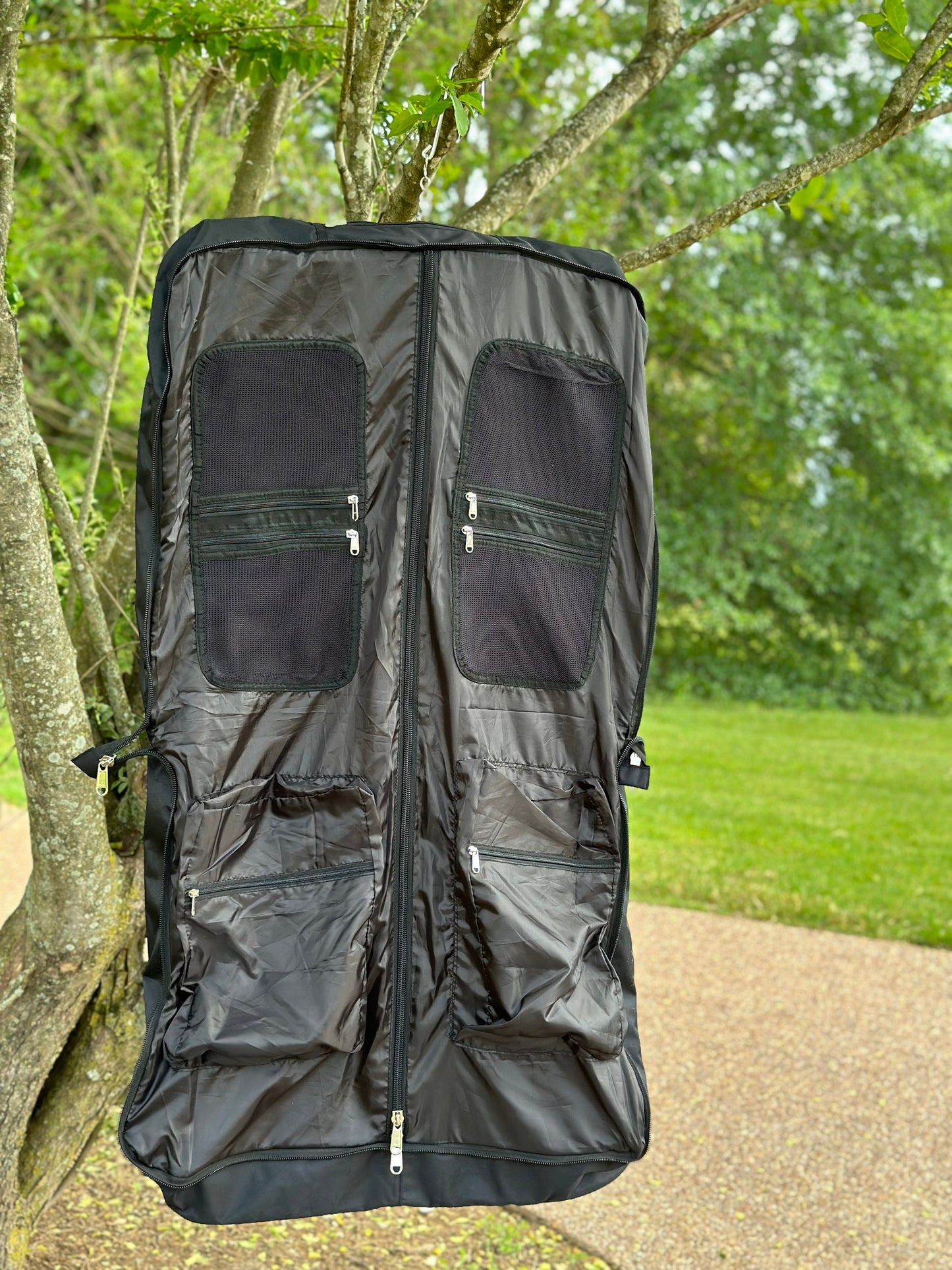 Delta Sigma Theta (DST) Sorority Polyester PVC Coated Garment Bag for travelling- suitable for all sort of clothing & accessories.