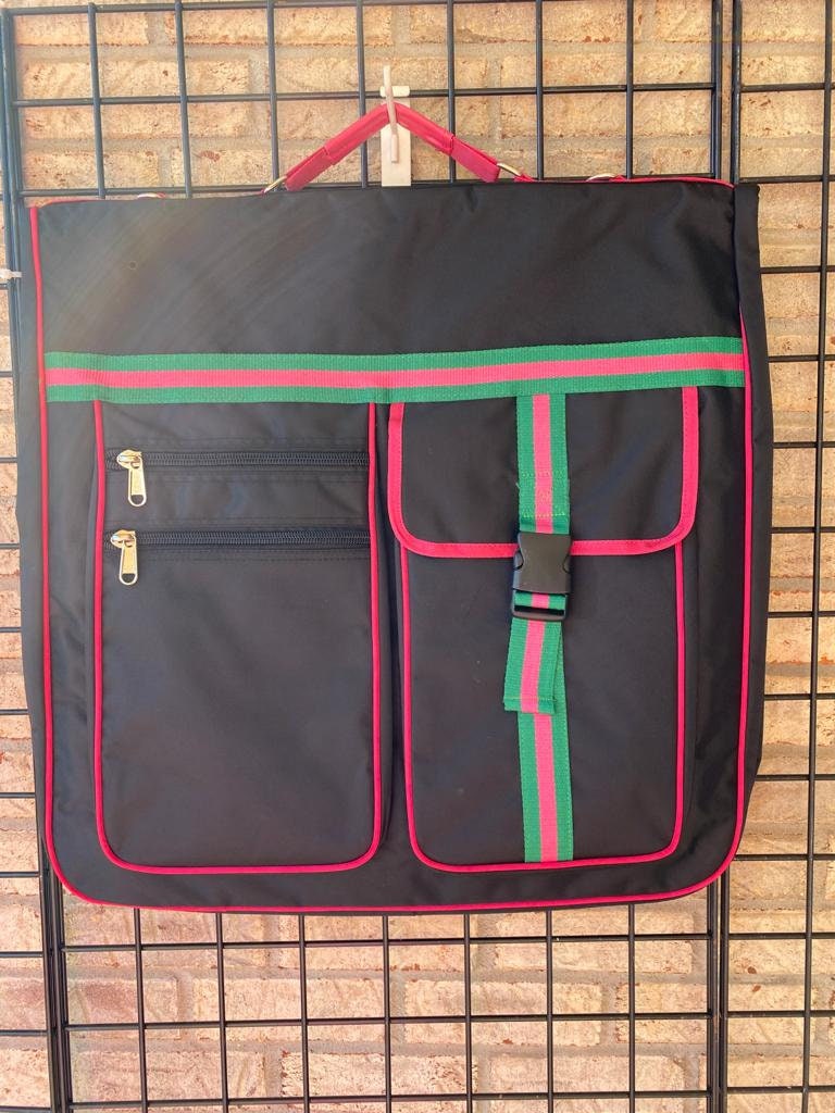 Alpha Kappa Alpha (AKA) Sorority Polyester PVC Coated Garment Bag for travelling- suitable for all sort of clothing & accessories.