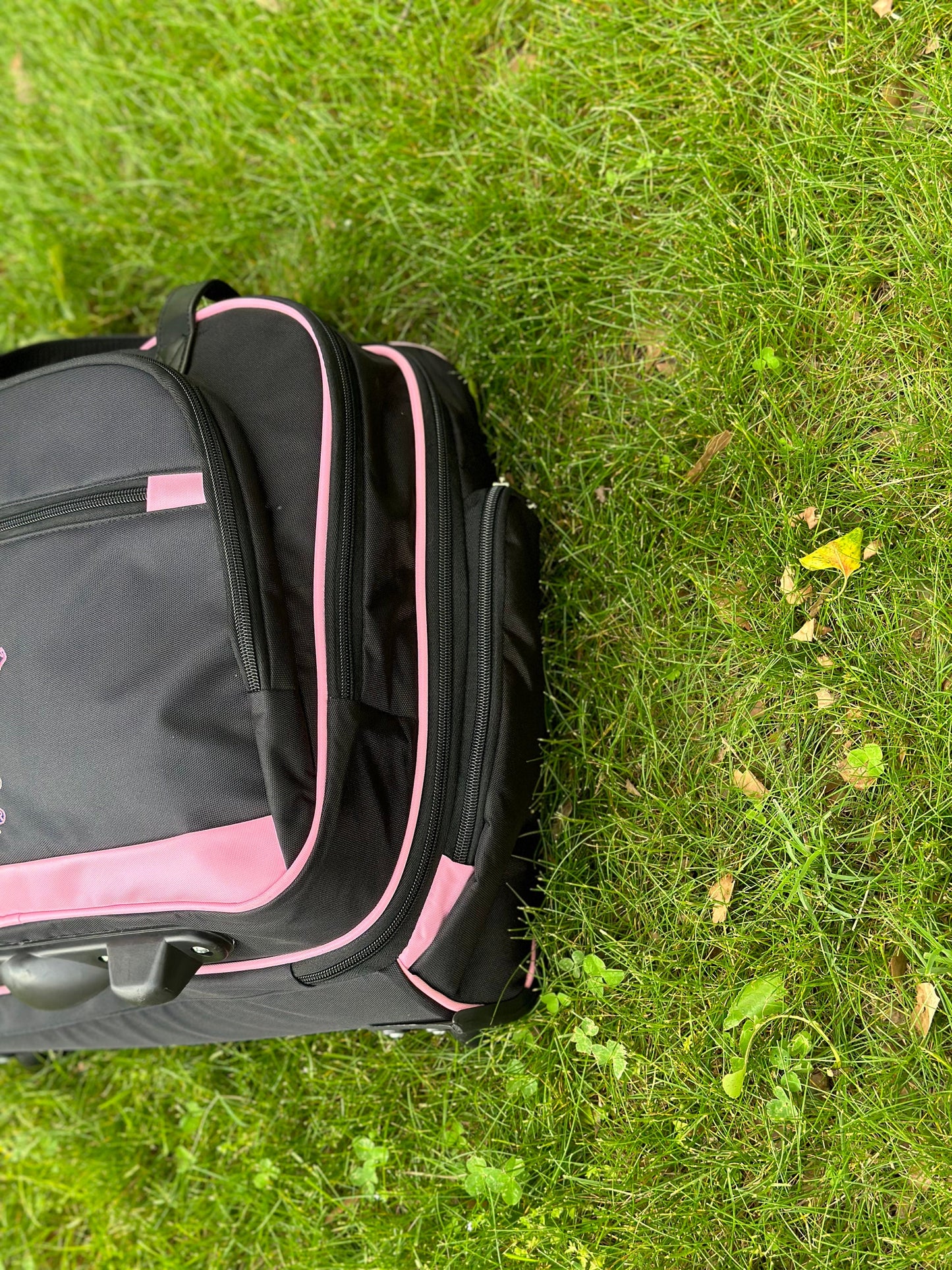 Alpha Kappa Alpha (AKA) Pink and Black color Laptop with Trolley- Luggage/cabin Bag for travelling.- authorized vendor