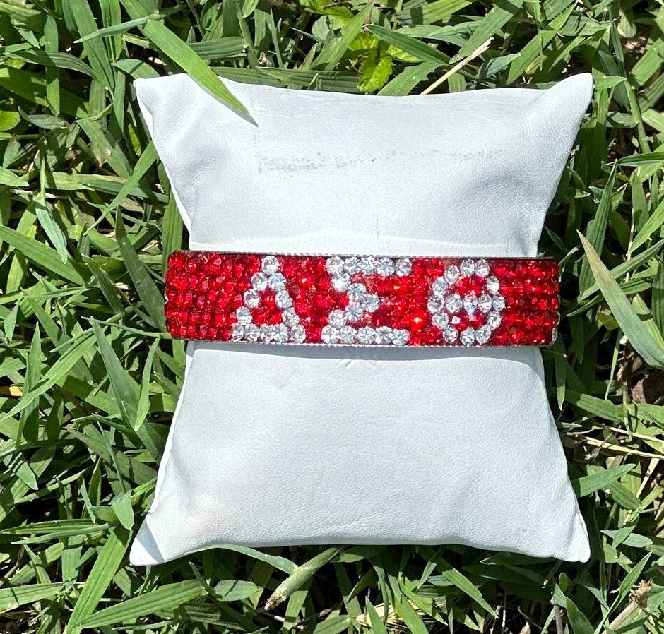 Delta Sigma Theta (DST) Rhinestone Bracelet Show Your Sorority Pride in Style!
