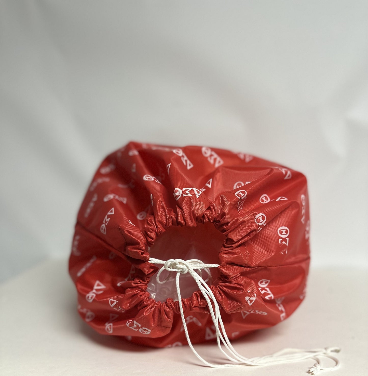 Delta Sigma Theta ΔΣΘ Sorority Polyester Fabric waterproof Laundry Bag/ Storage bag/ Laundry tote/ Travel Bag with drawstring reusable bag.