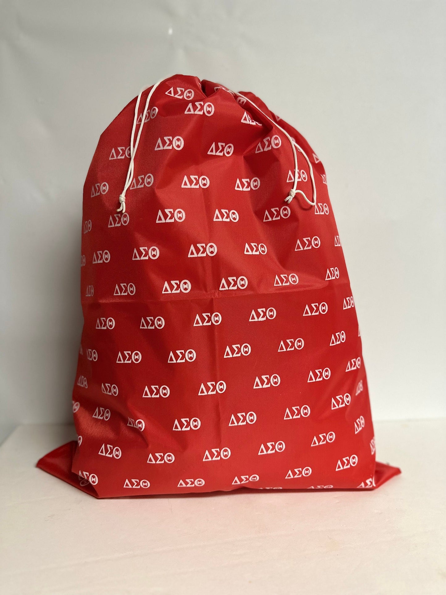 Delta Sigma Theta ΔΣΘ Sorority Polyester Fabric waterproof Laundry Bag/ Storage bag/ Laundry tote/ Travel Bag with drawstring reusable bag.