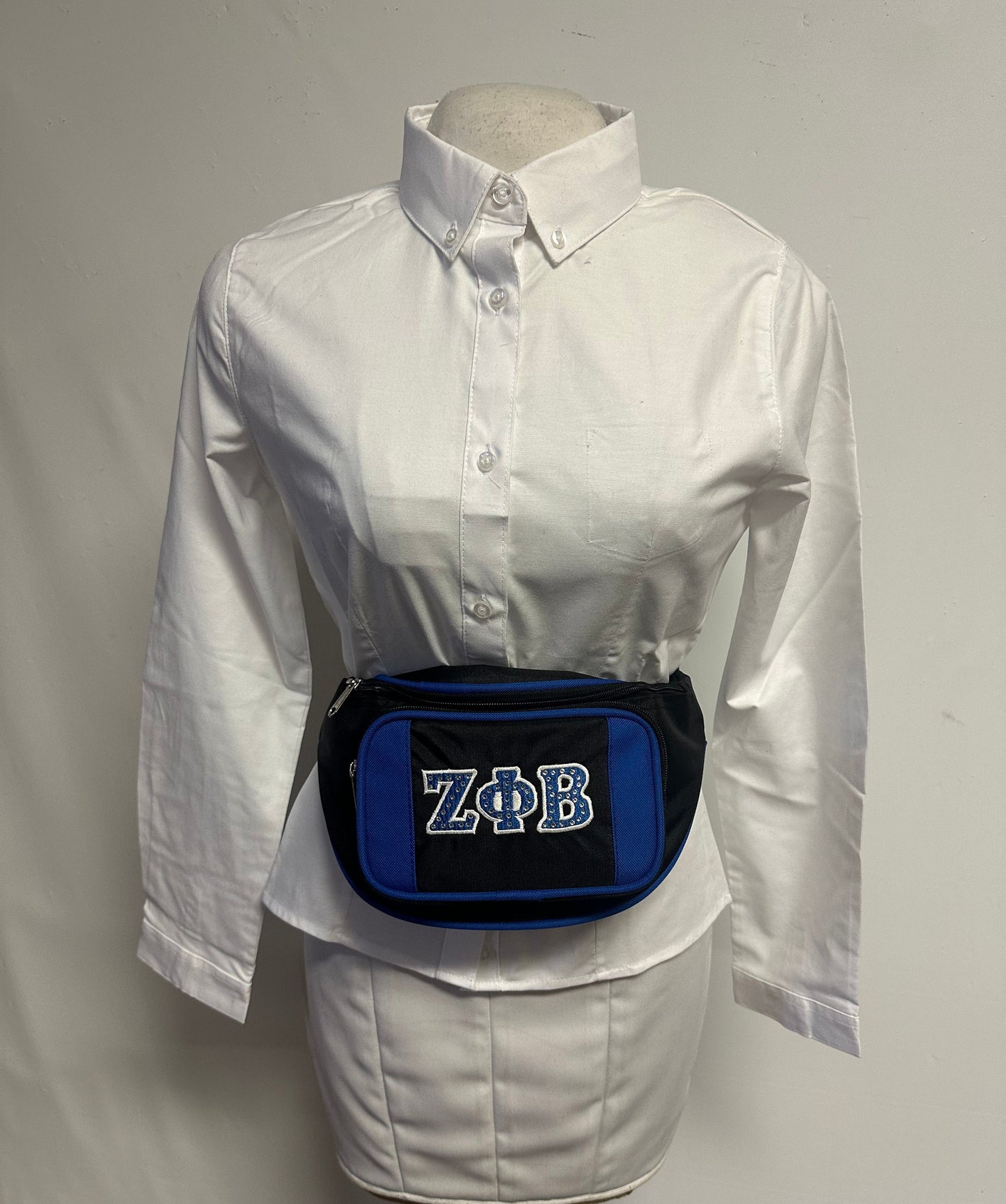 Zeta Phi Beta (ZOB) Fanny Pack - With Bling Letters and Plain Options