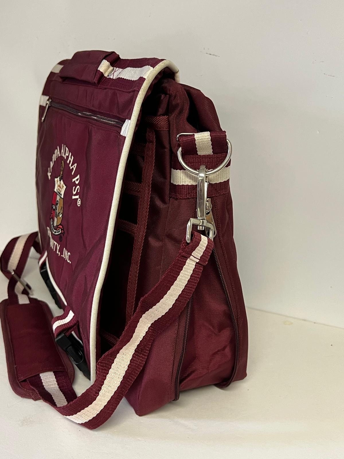 Kappa Alpha Psi (KAY) Fraternity Crimson Canvas Office Bag/Travelling Bag/Messenger Bag, Men's everyday bag.
