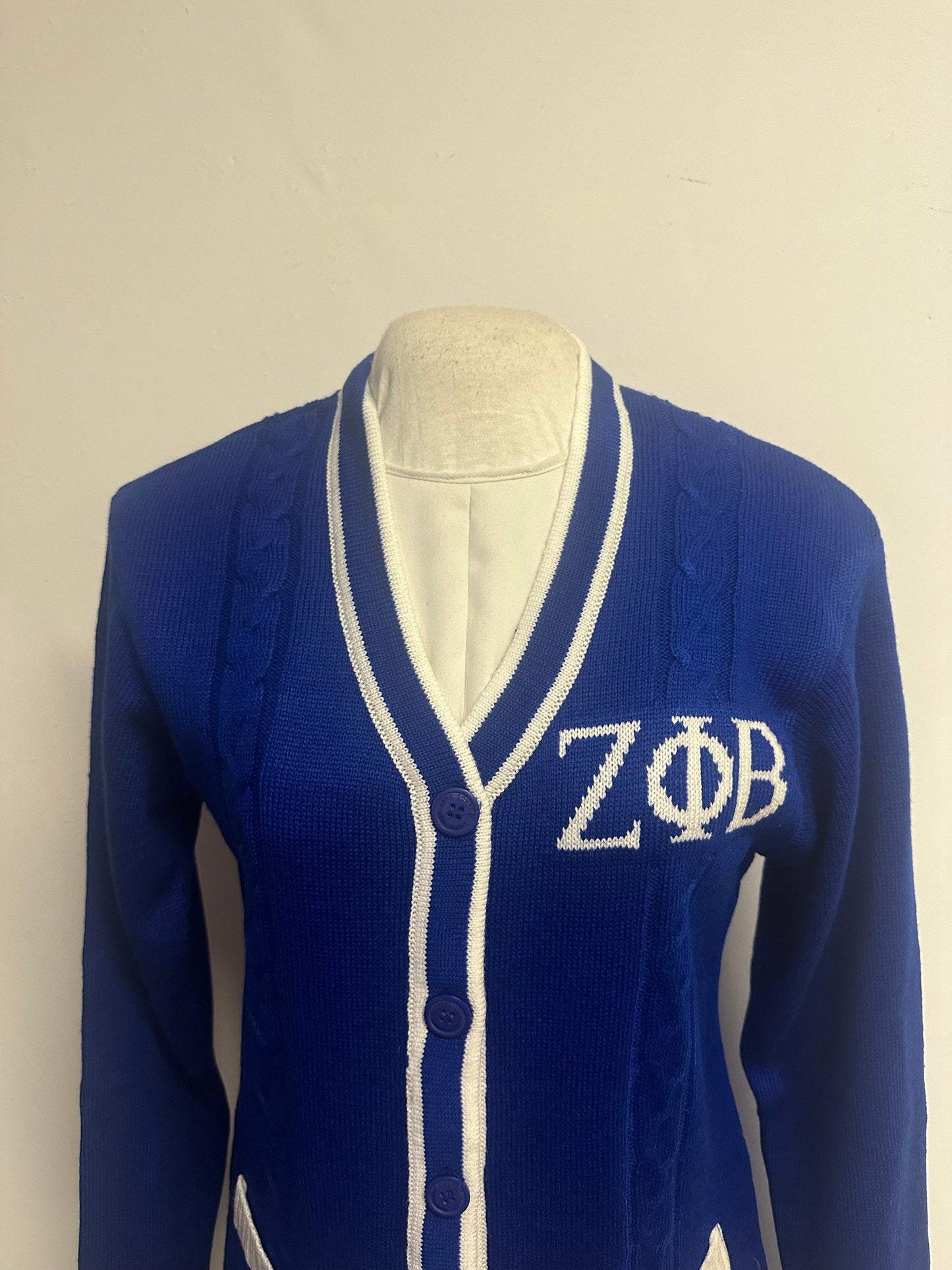 Zeta Phi Beta (ZOB) Sweater/Cardigan for Zeta soror- stay warm in Style