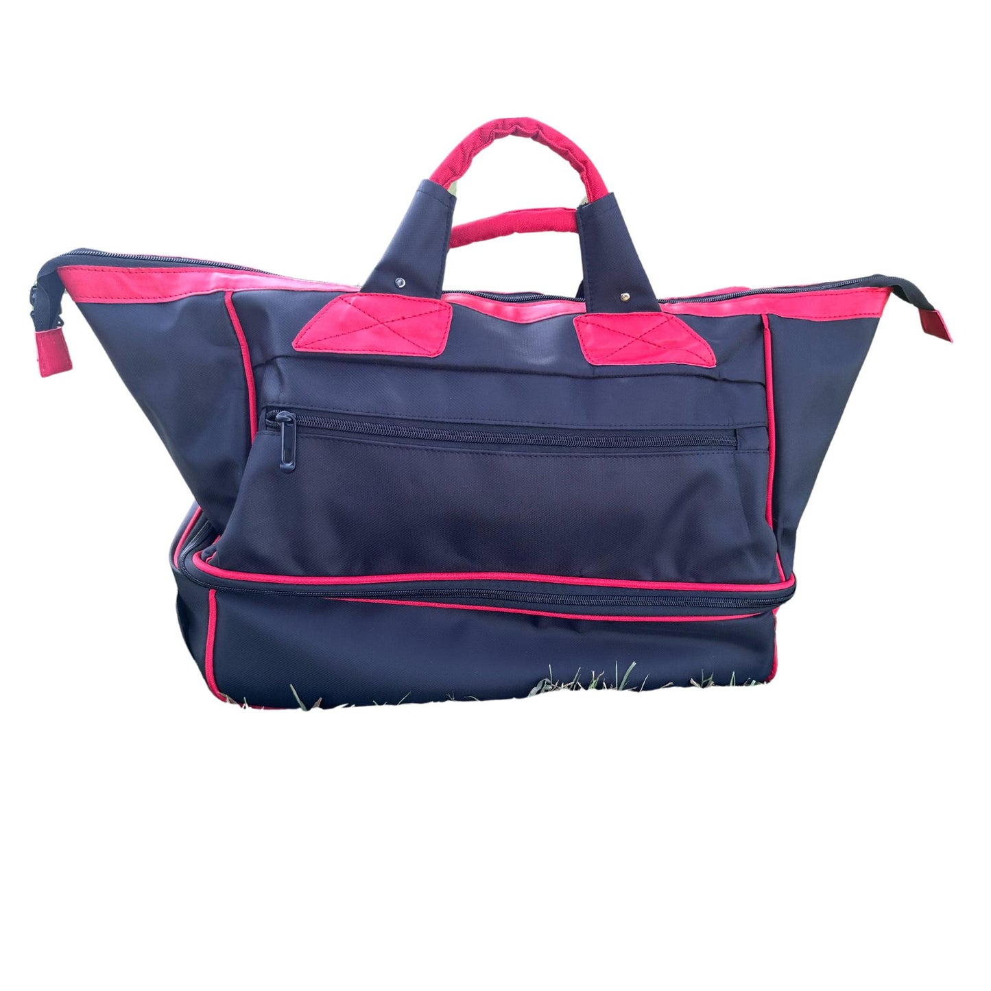 Delta Sigma Theta Pilot bag with Trolley, black and red- Luggage/cabin Bag for travelling.- authorized vendor