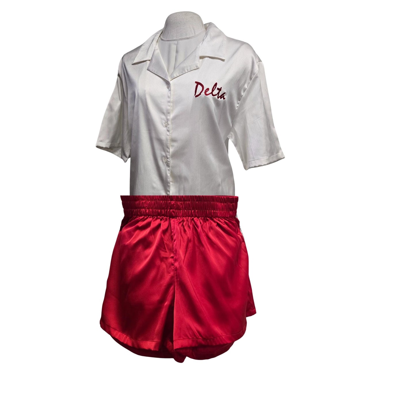 Delta Sigma Theta (DST) satin night suit for Delta soror- stay warm in Style