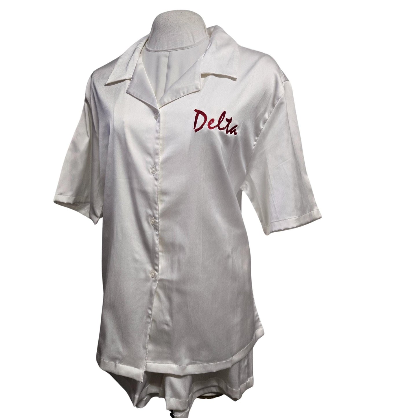 Delta Sigma Theta (DST) satin night suit for Delta soror- stay warm in Style