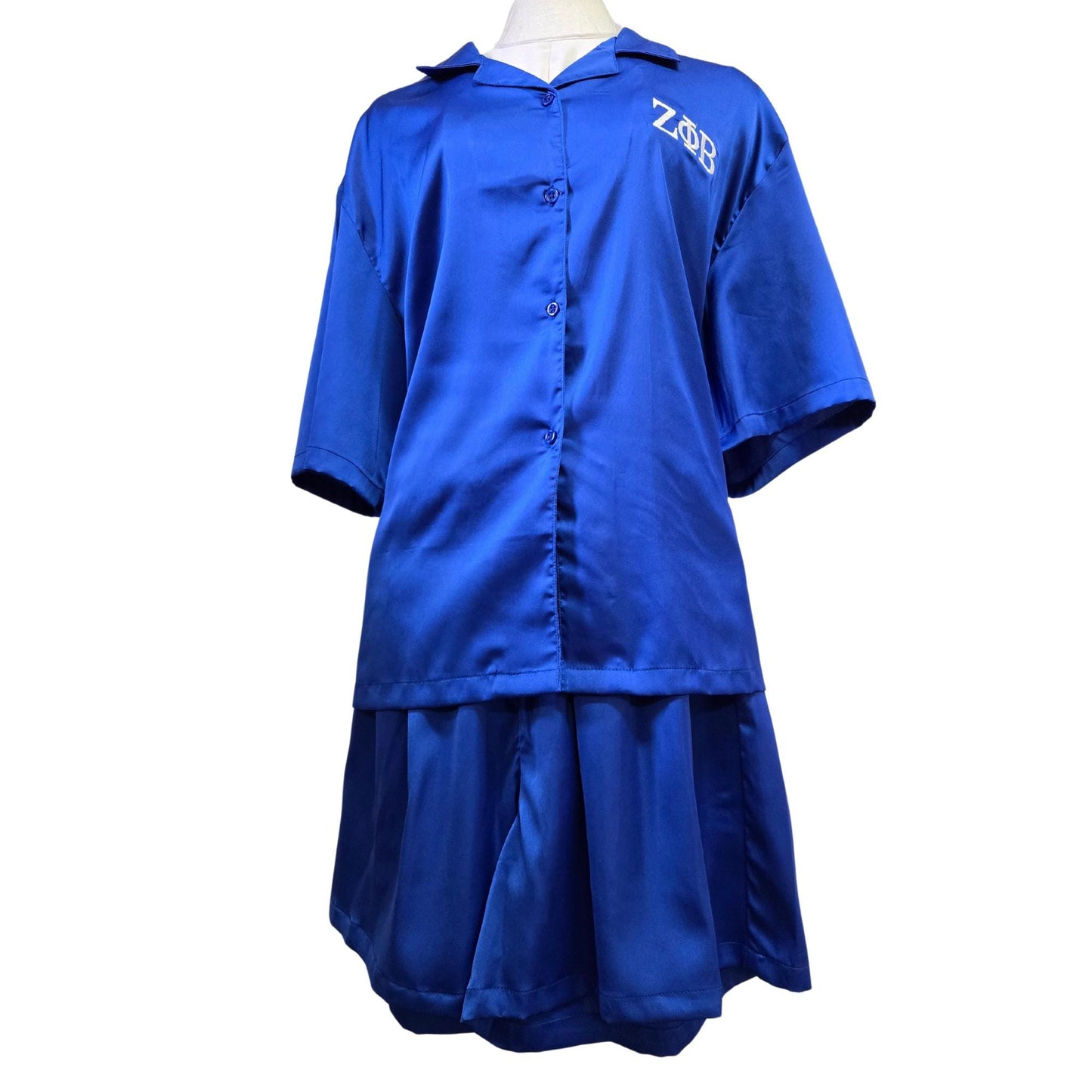 Zeta Phi Beta (ZOB) satin night suit for Zeta soror- stay warm in Style