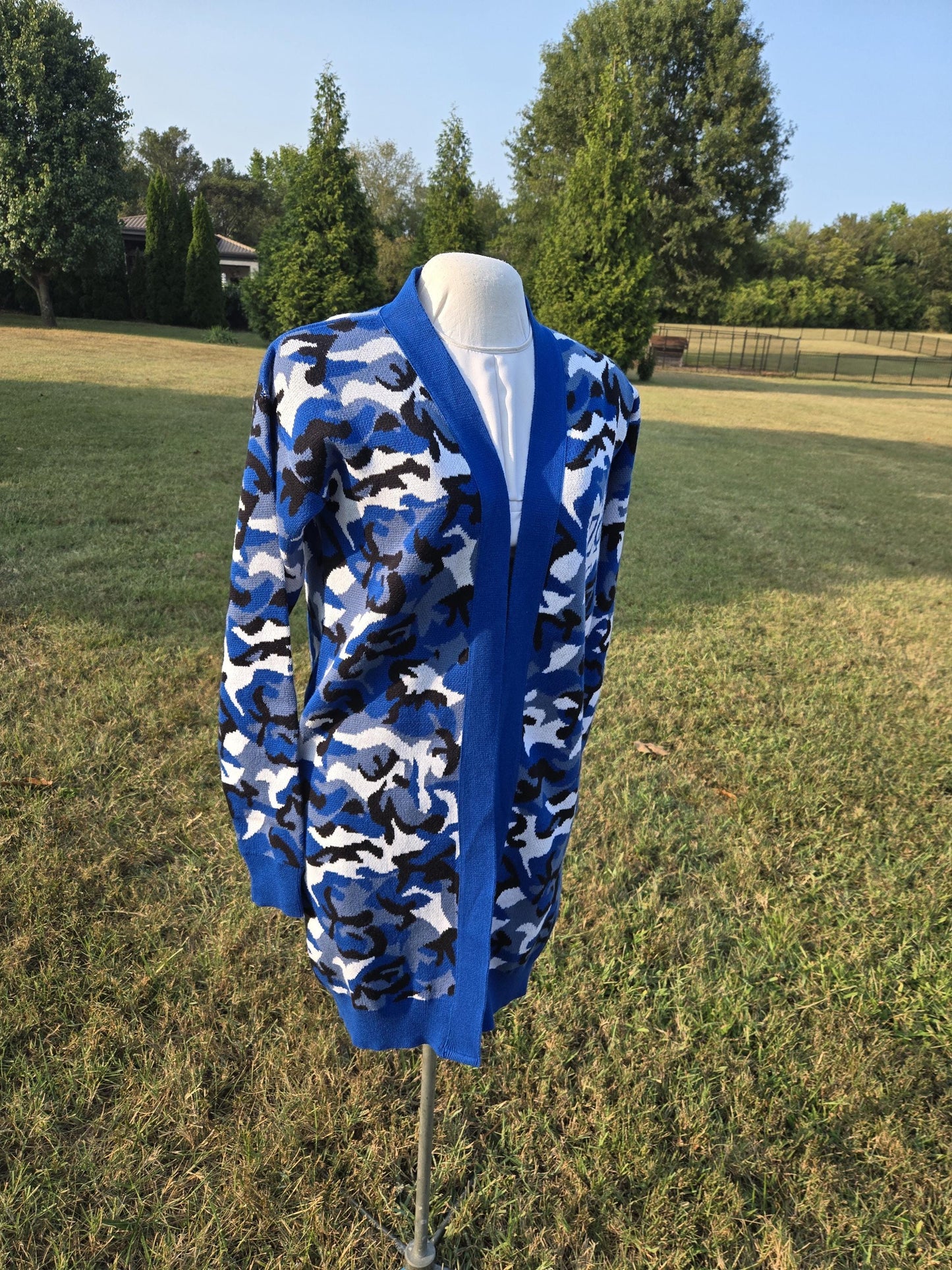 Zeta Phi Beta (ZOB) Camo Sweater/Cardigan for Zeta soror- stay warm in Style this WINTER- Exclusive Item for this winter!