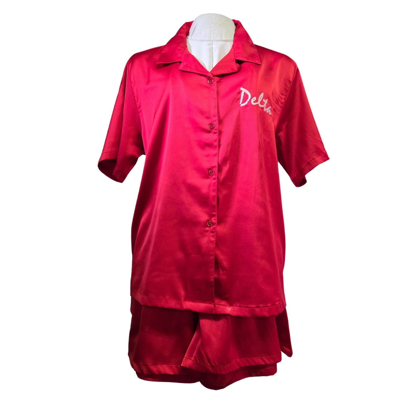 Delta Sigma Theta (DST) satin night suit for Delta soror- stay warm in Style