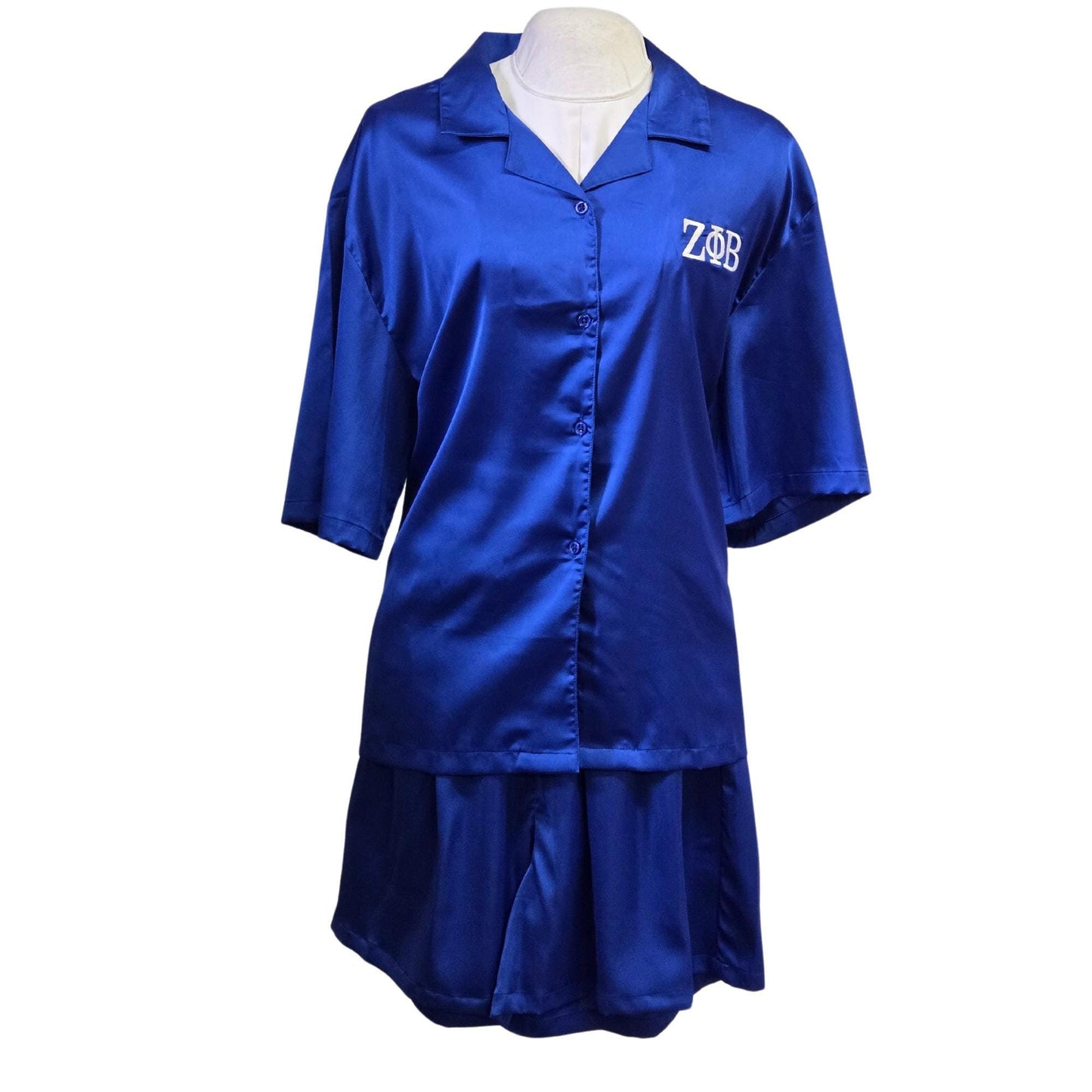 Zeta Phi Beta (ZOB) satin night suit for Zeta soror- stay warm in Style