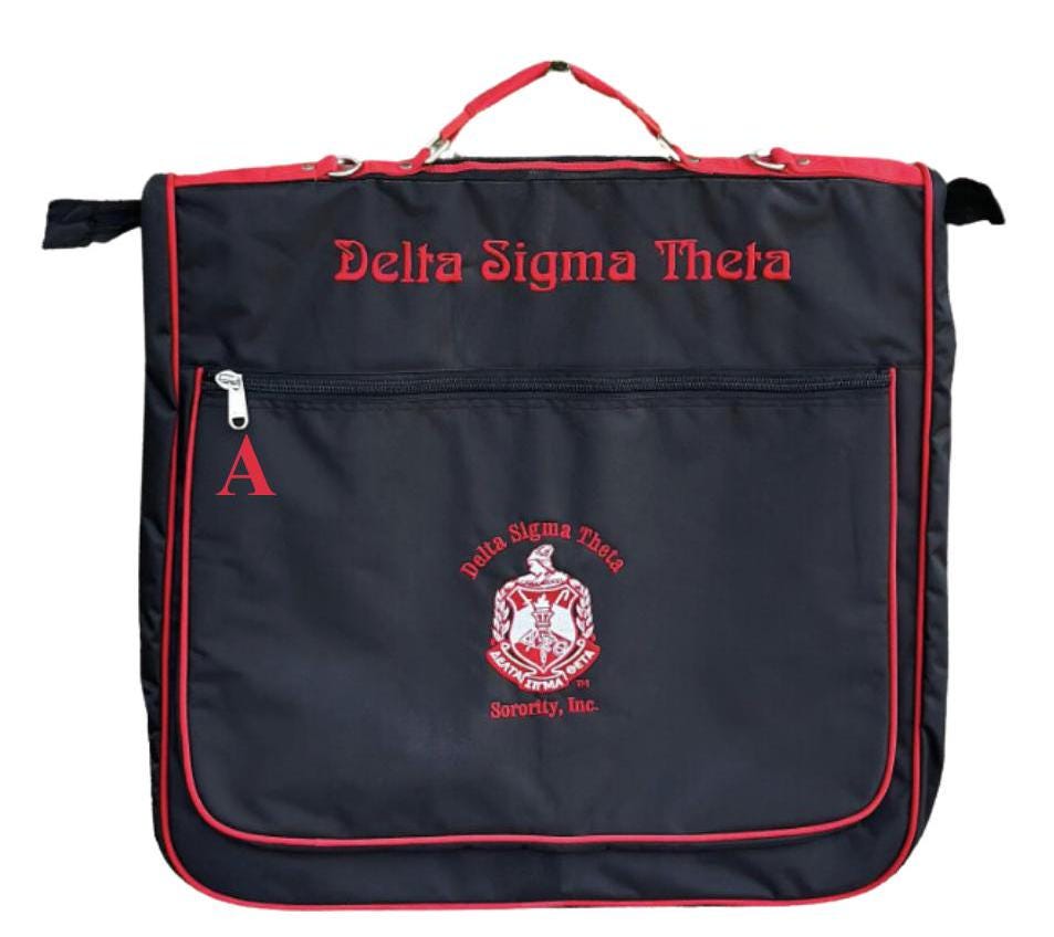 Delta Sigma Theta (DST) Sorority Polyester PVC Coated Garment Bag for travelling- suitable for all sort of clothing & accessories.
