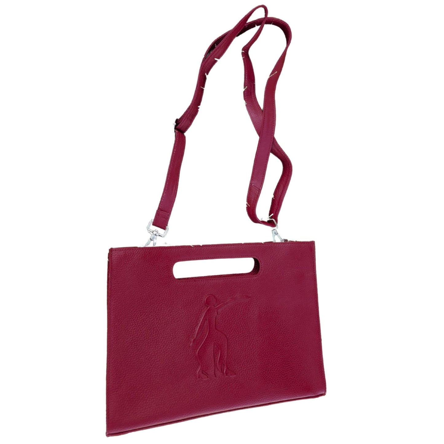 Delta Sigma Theta (ΔΣΘ) Red Leather Tote Bag Perfect for College Students and Professional Women, best premium quality gift for loved ones