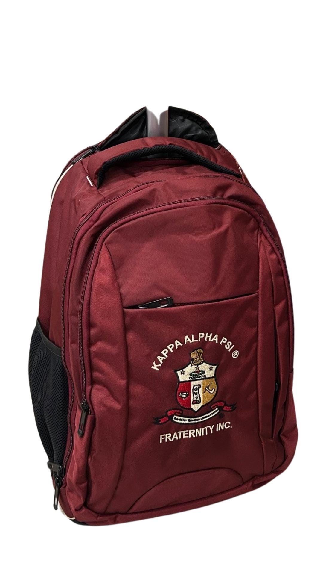 Kappa Alpha Psi (KAY) Backpack on the wheels, with laptop sleeves and several zips to put your stuff, for Kappa frat who loves to travel