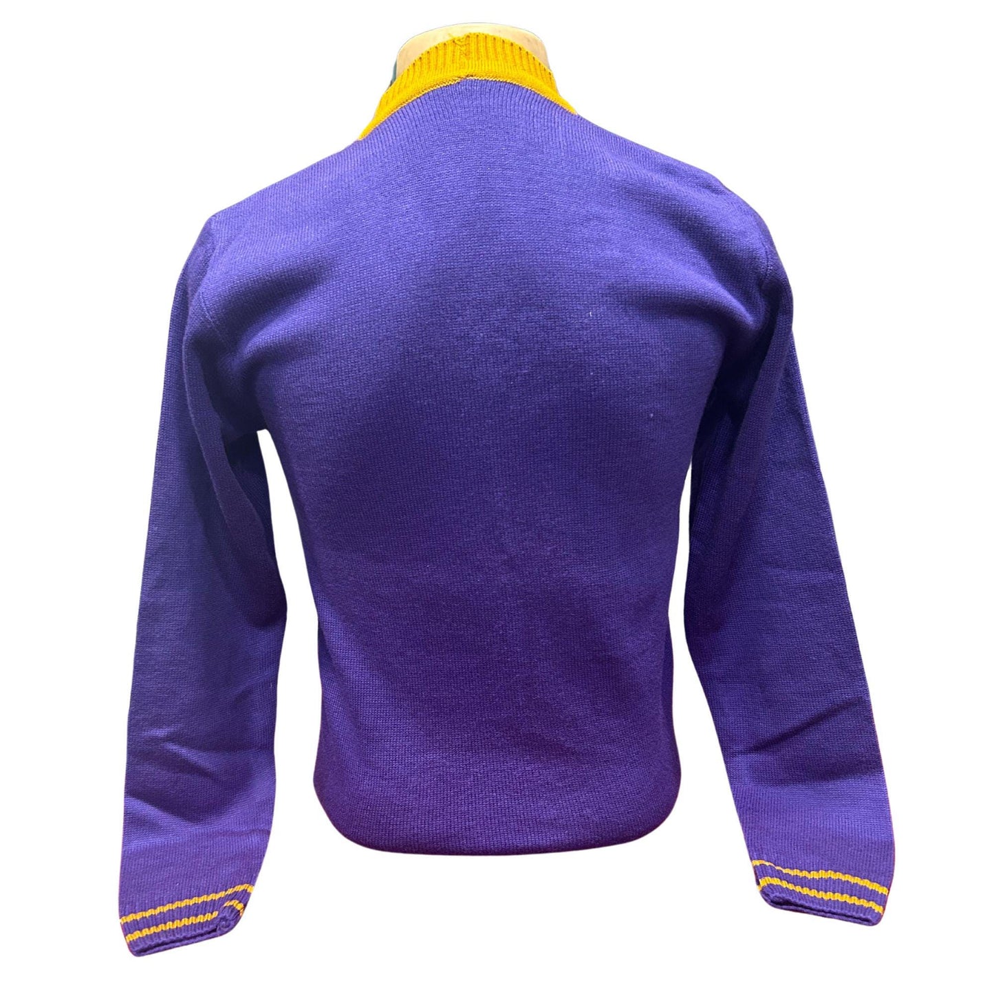 Omega Psi Phi (ΩΨΦ) Fraternity, Purple & Old gold Sweater/Cardigan- stay warm in Style