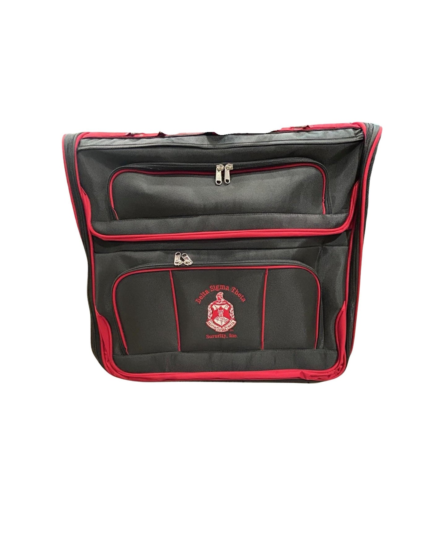 Delta Sigma Theta DST Sorority Polyester PVC Coated Garment Bag with Wheels for travelling- suitable for all sort of clothing & accessories