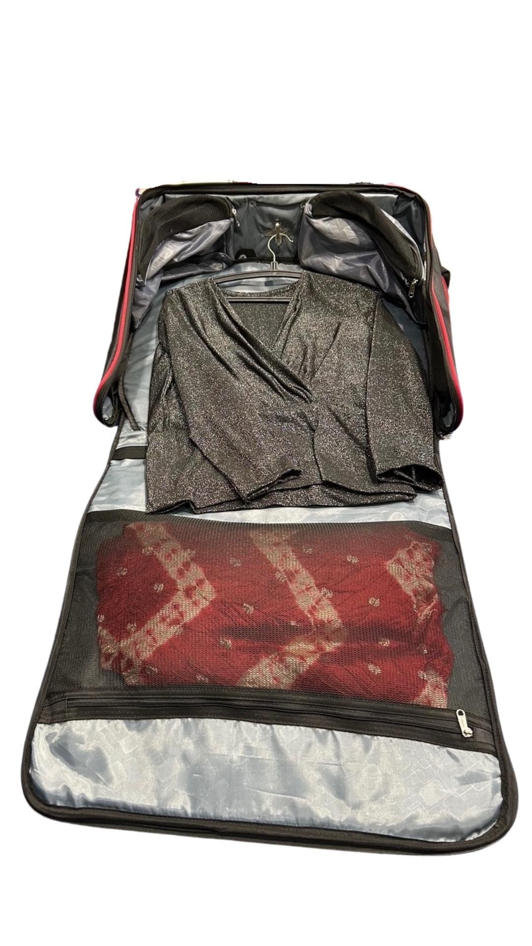 Delta Sigma Theta DST Sorority Polyester PVC Coated Garment Bag with Wheels for travelling- suitable for all sort of clothing & accessories