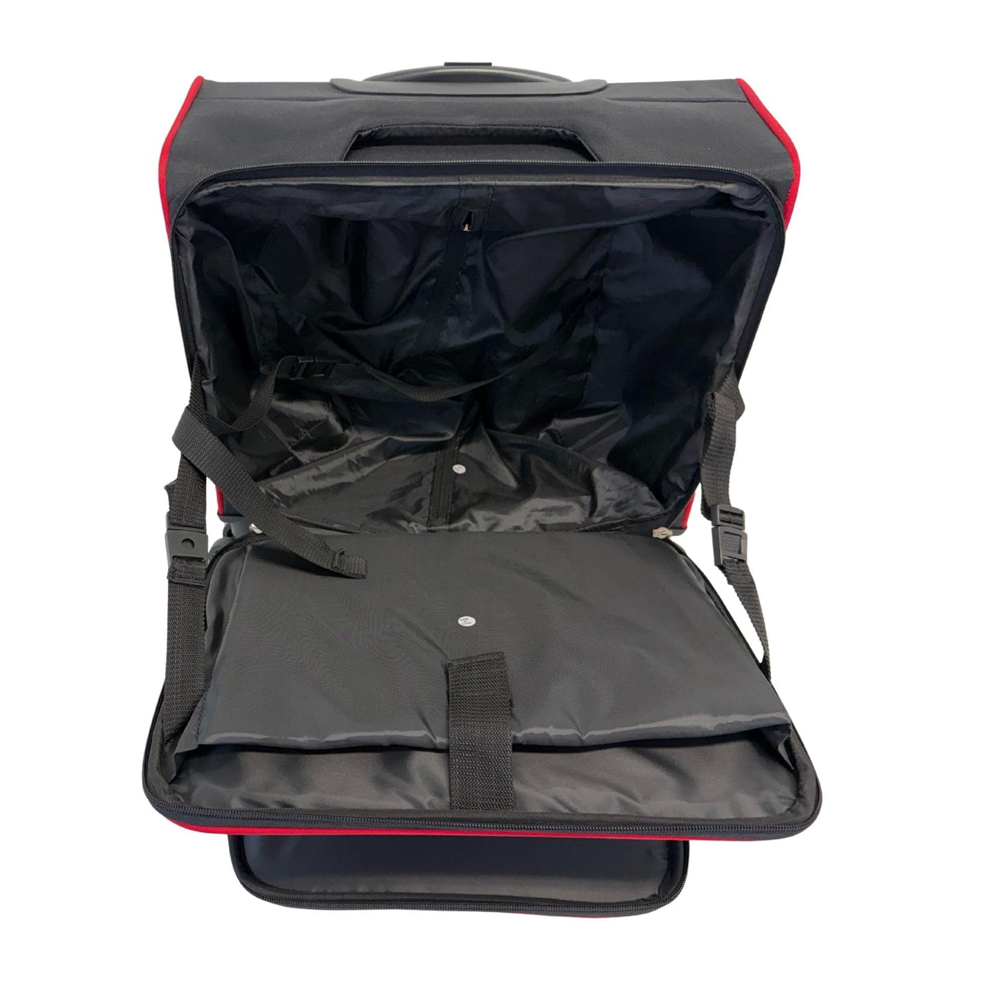 Delta Sigma Theta Laptop Trolley Bag: Red & Black Sorority Travel Luggage