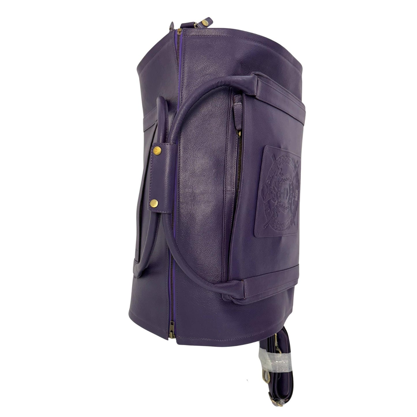 Omega Psi Phi Leather Garment Duffel Bag: Travel in Legacy