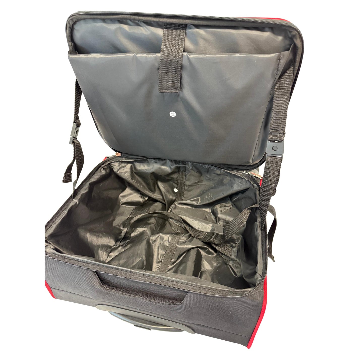 Delta Sigma Theta Laptop Trolley Bag: Red & Black Sorority Travel Luggage