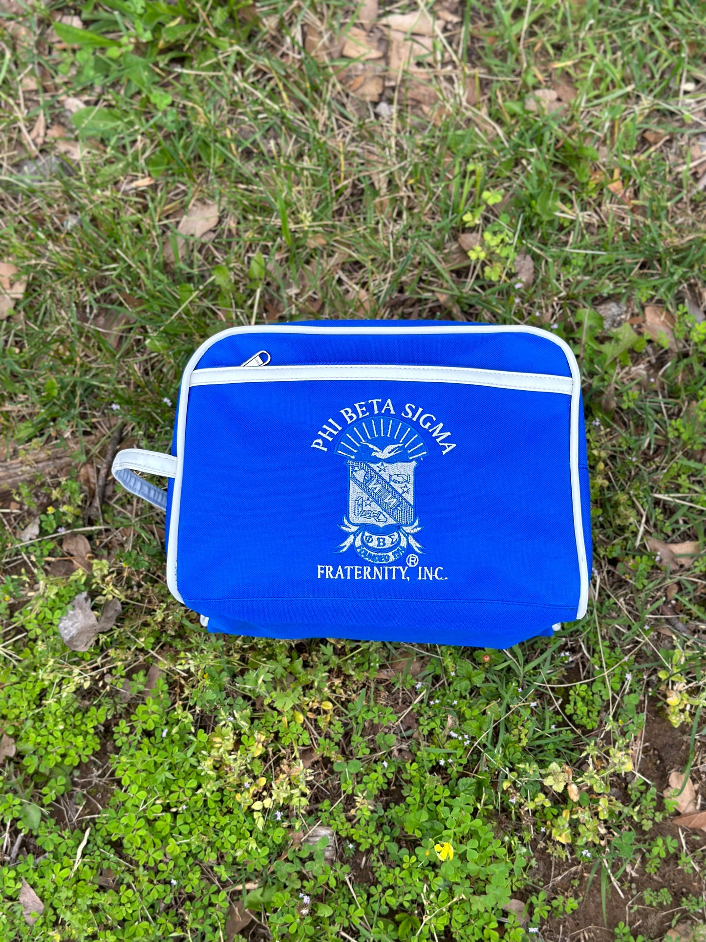 Phi Beta Sigma Toiletry Bag/ Shaving/ Travel Kit Polyester PVC Coated, For Men- 'Authorized Vendor'