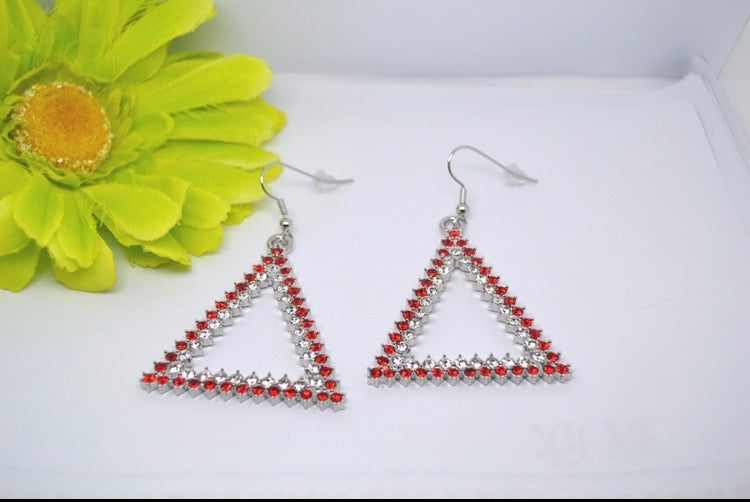DELTA SIGMA THETA -Triangle Earrings