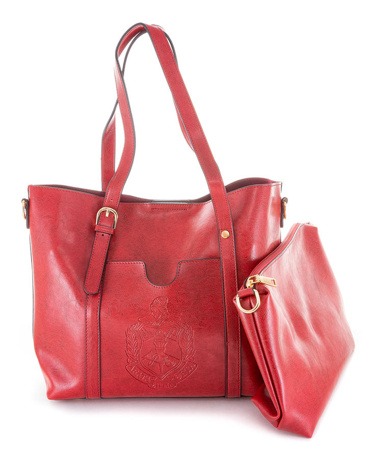 PU GEL Purse/ Handbag- Delta Sigma Theta