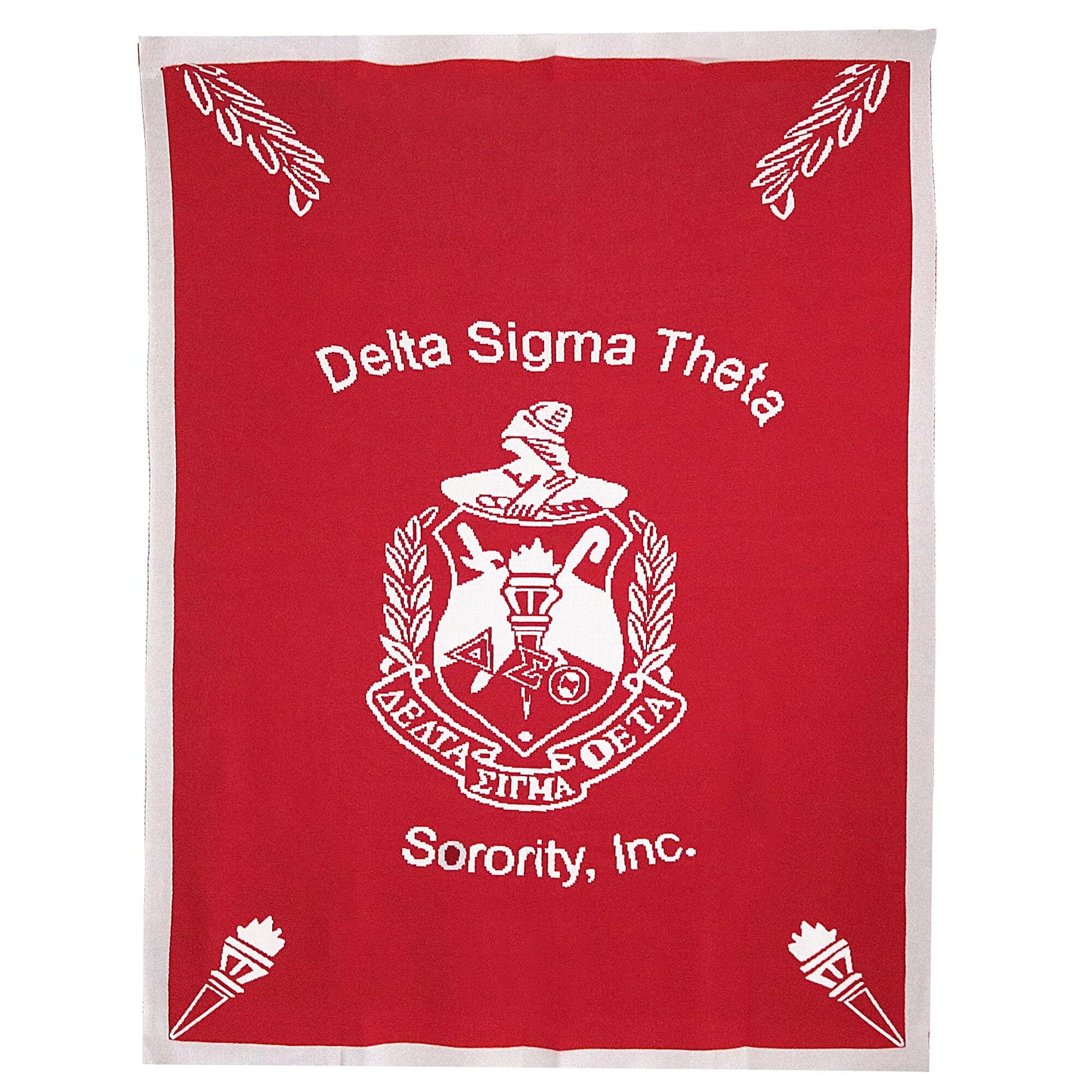 KNITTED THROW BLANKET - Delta Sigma Theta