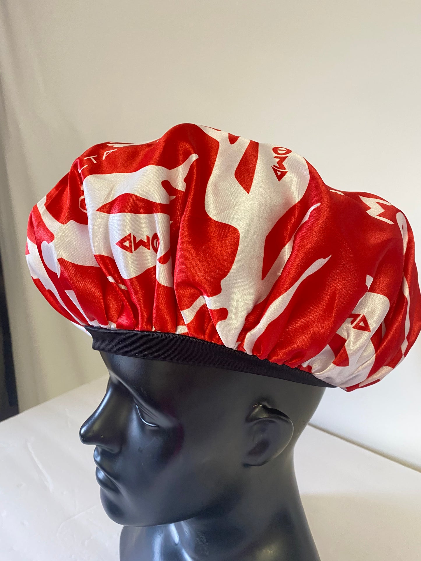 Polyester Sleeping Cap- DELTA SIGMA THETA- Satin Bonnet
