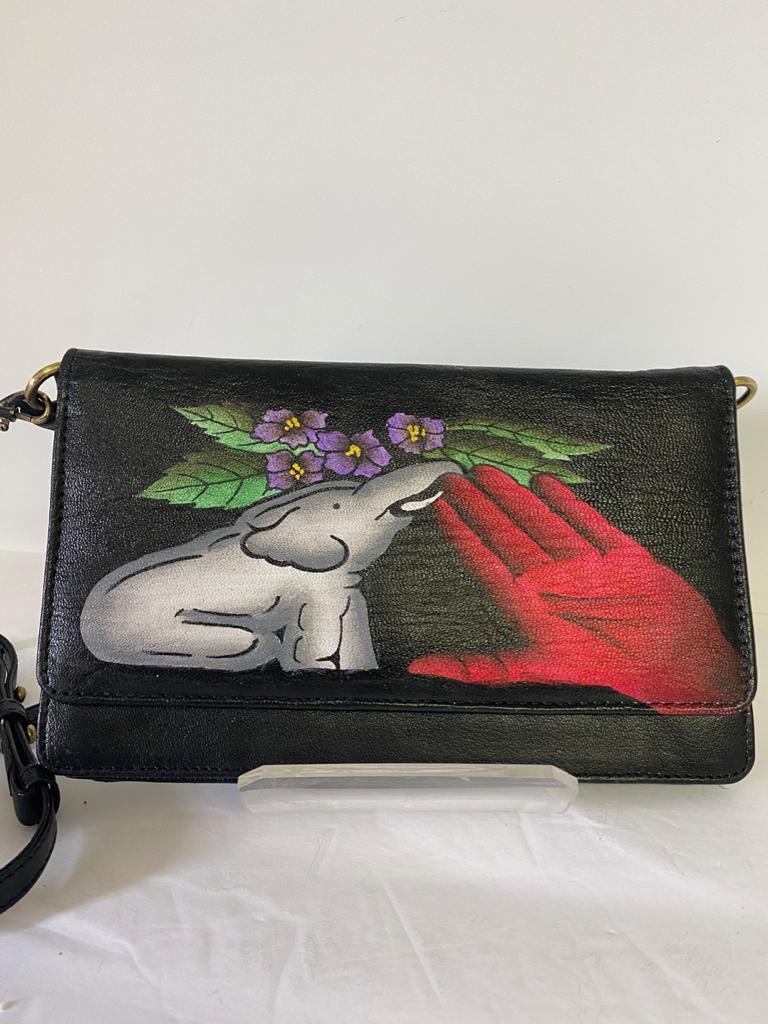 Hand Painted Leather Small 2