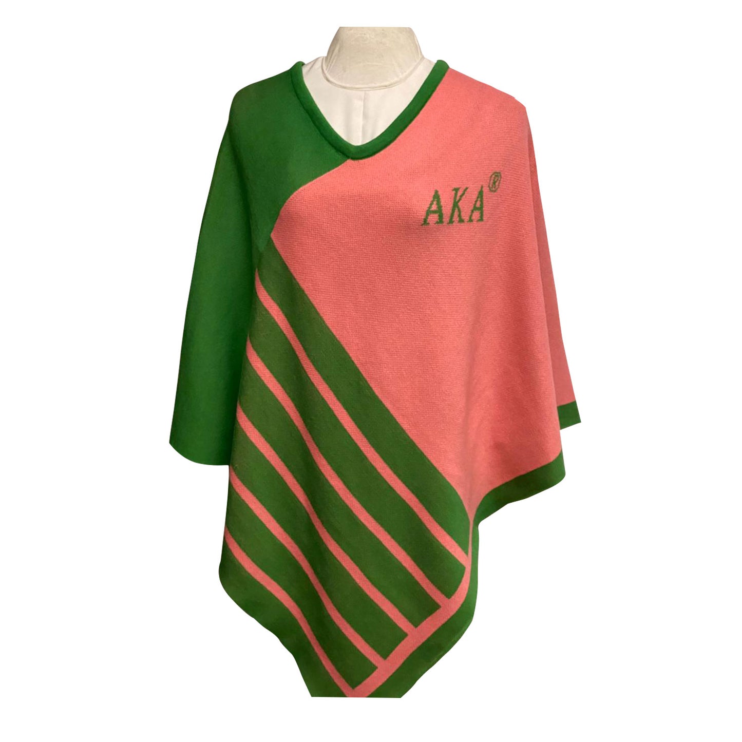 KNITTED PONCHO/CAPE - ALPHA KAPPA ALPHA