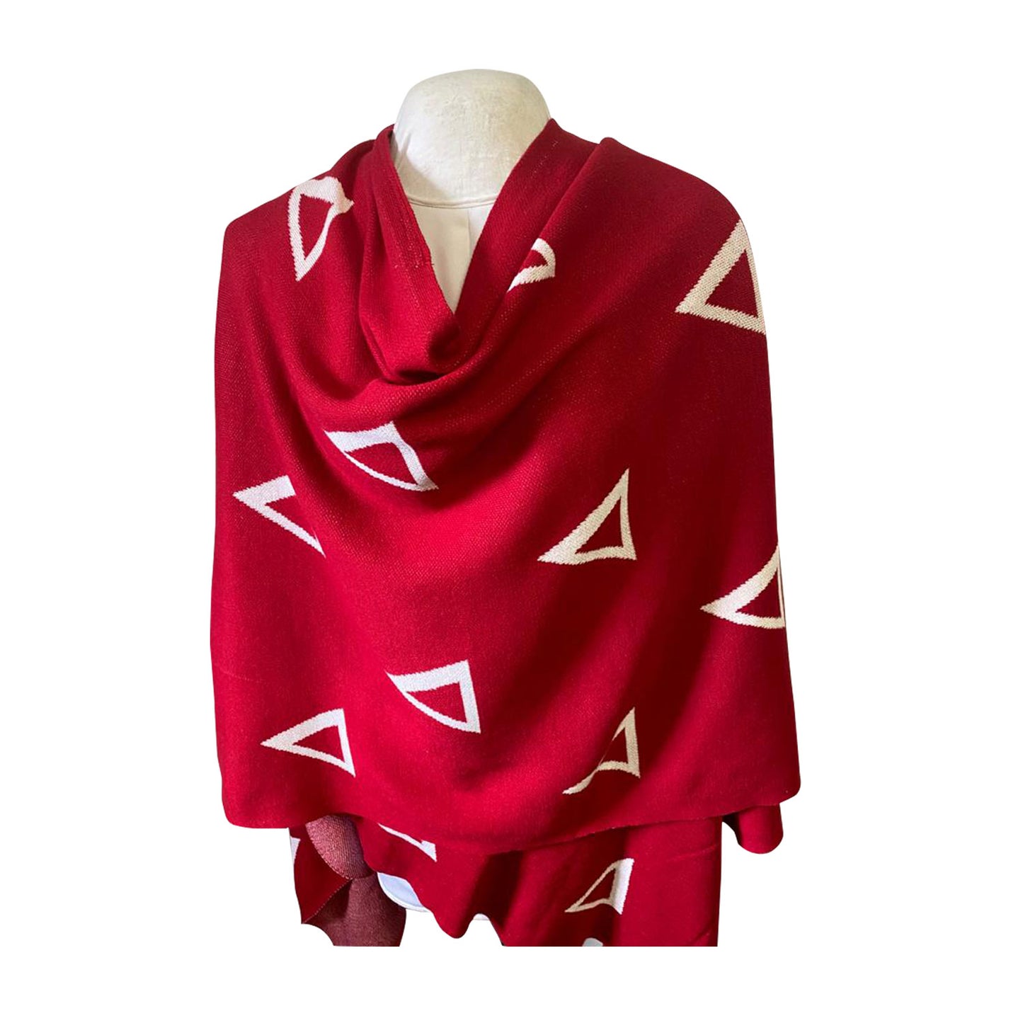 DELTA KNITTED WRAP/SHAWL
