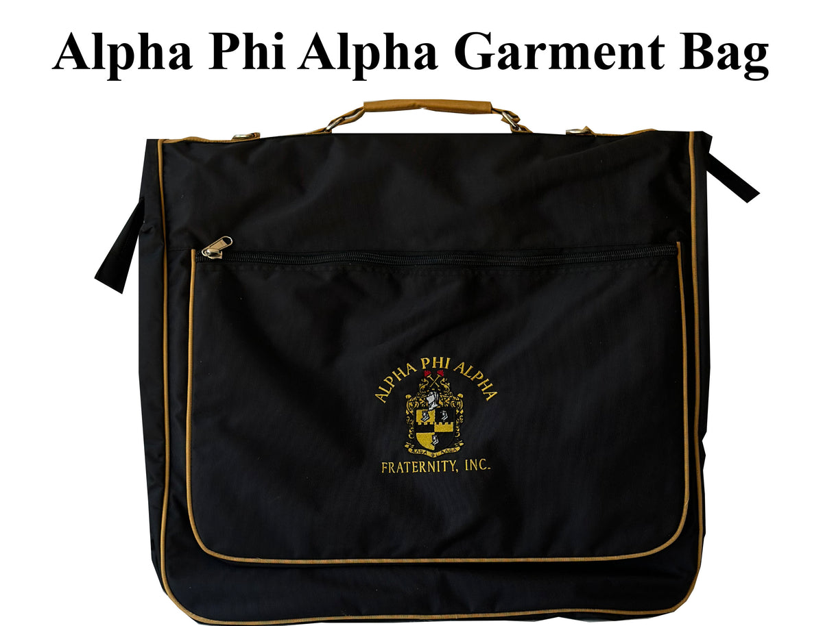 Alpha Phi Alpha Fraternity Polyester PVC Coated Garment Bag for travelling- suitable for all sort of clothing & accessories