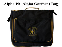 Load image into Gallery viewer, Alpha Phi Alpha Fraternity Polyester PVC Coated Garment Bag for travelling- suitable for all sort of clothing &amp; accessories
