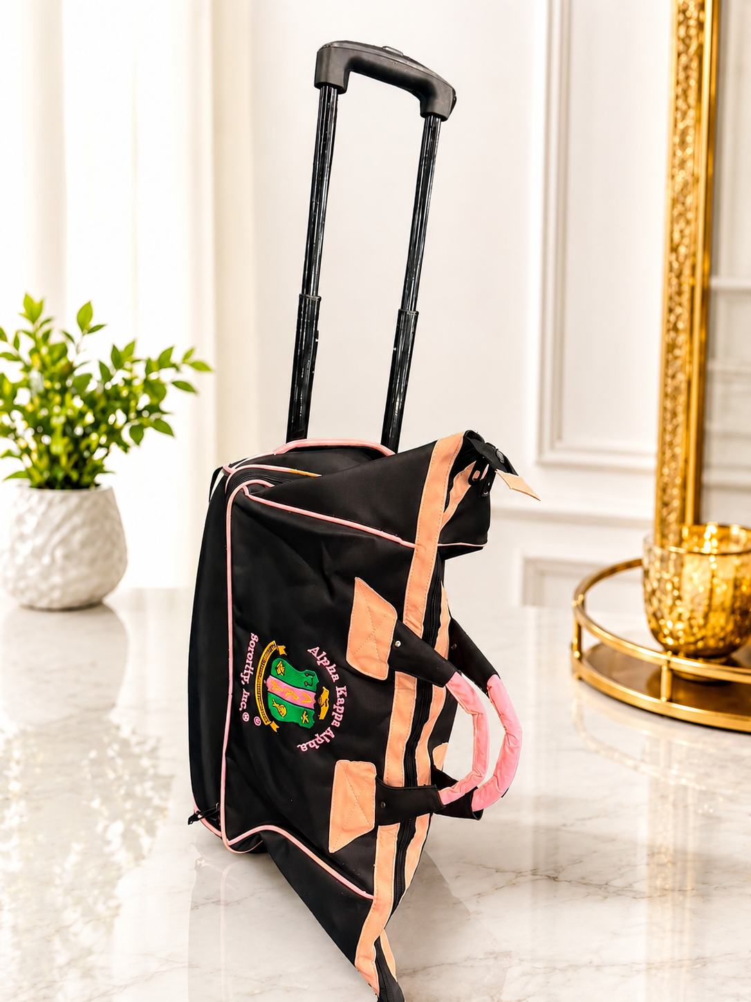 Alpha Kappa Alpha Pilot Bag on Wheels | AKA Luggage for Business & Weekend Travel