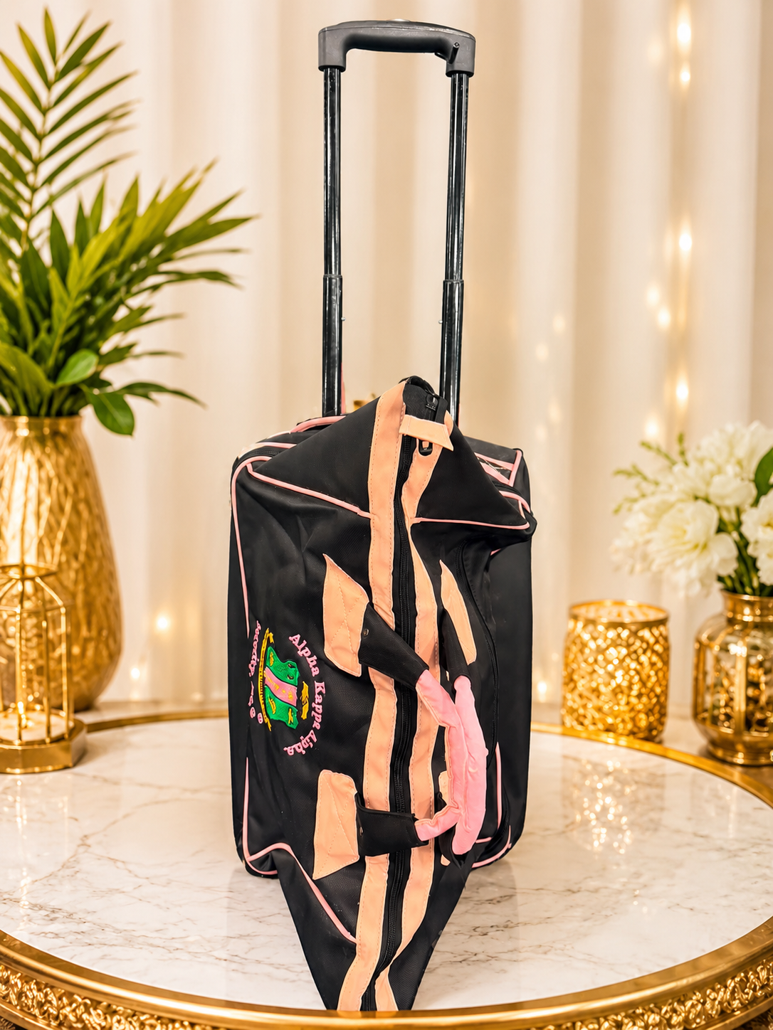 Alpha Kappa Alpha Pilot Bag on Wheels | AKA Luggage for Business & Weekend Travel