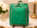 Alpha Kappa Alpha Genuine Cowhide Leather Backpack | Premium AKA Travel, Work & Everyday Backpack