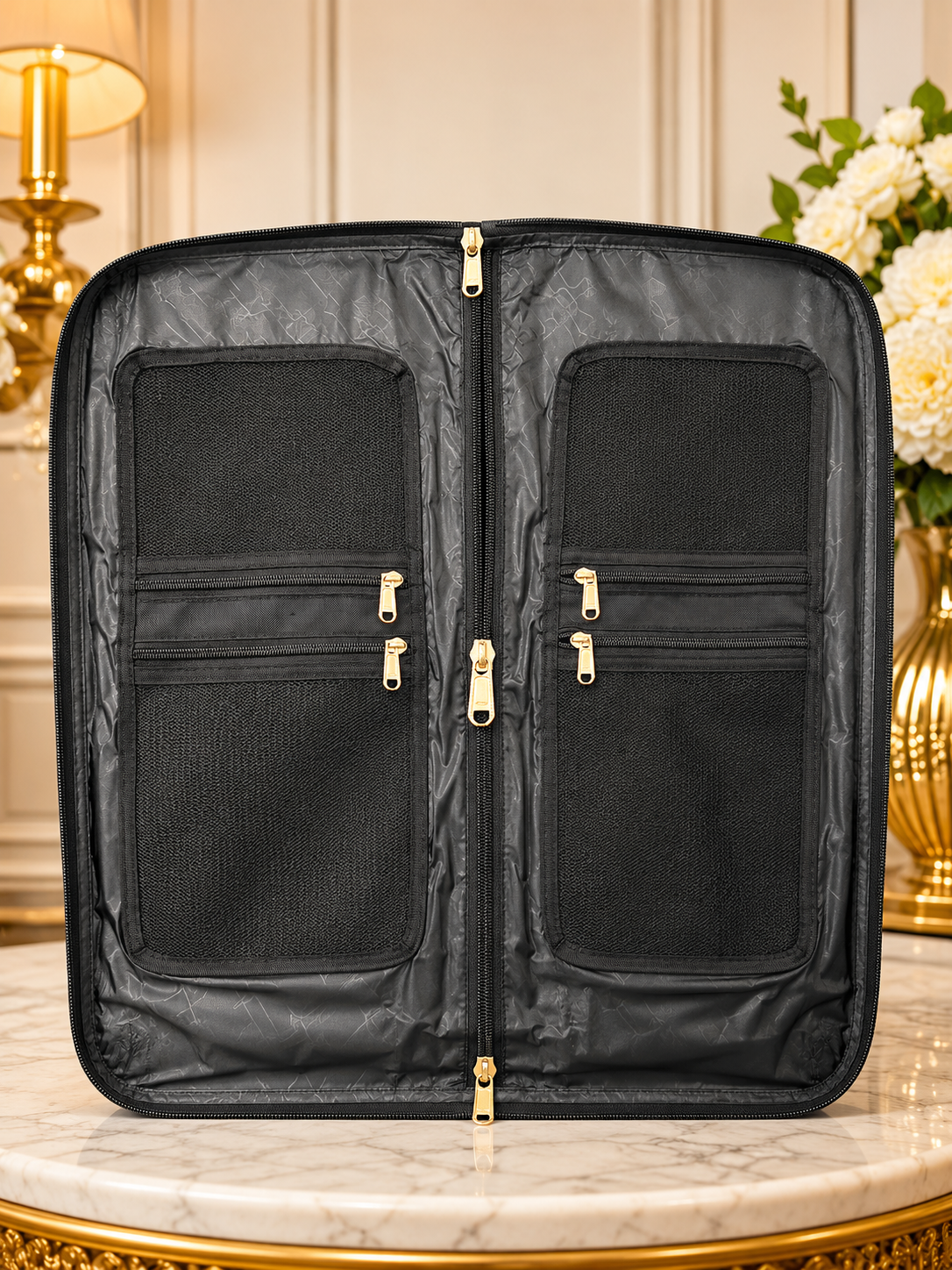Alpha Kappa Alpha (AKA) Sorority Polyester PVC Coated Garment Bag for travelling- suitable for all sort of clothing & accessories.