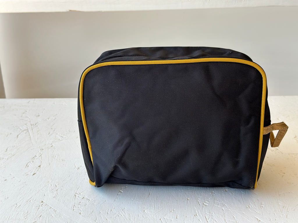 Alpha Phi Alpha (ΑΦΑ) Fraternity Black Toiletry Bag/ Shaving/ Travel Kit Polyester PVC Coated, For Men.