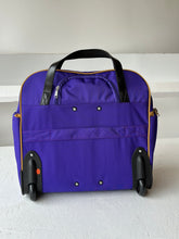 Load image into Gallery viewer, Omega Psi Phi Fraternity Royal Purple &amp; Old Gold color Laptop with Trolley- Luggage/cabin Bag for travelling.- authorized vendor
