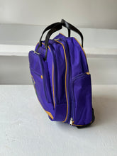 Load image into Gallery viewer, Omega Psi Phi Fraternity Royal Purple &amp; Old Gold color Laptop with Trolley- Luggage/cabin Bag for travelling.- authorized vendor
