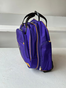 Omega Psi Phi Fraternity Royal Purple & Old Gold color Laptop with Trolley- Luggage/cabin Bag for travelling.- authorized vendor
